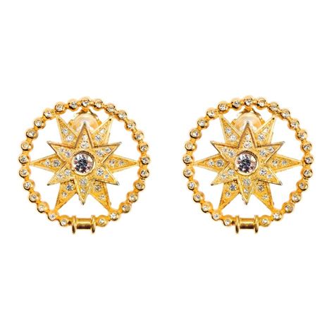 vintage chr dior earrings|christian dior star earrings.